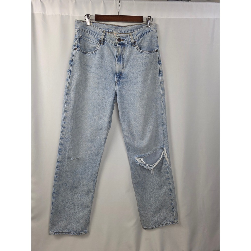 Levi’s Premium Charlie Boy Dad Jeans W30 L30 Light Wash Distressed